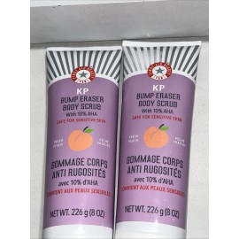 2 Sealed First Aid Beauty KP Bump Eraser Body Scrub, 8oz, 1 Broken Cap 