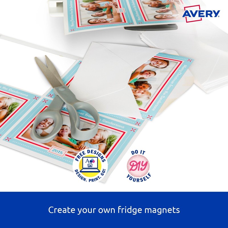 Avery A4 Magnet Sheets for Inkjet Printers - Fridge Magnets