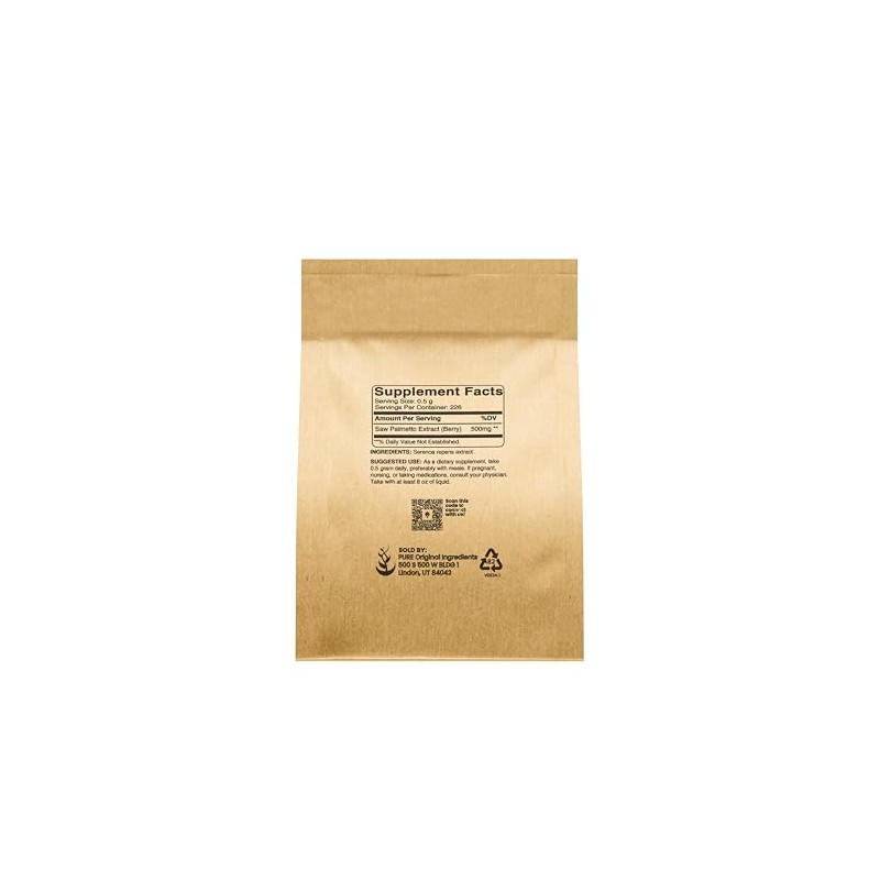 Pure Original Ingredients Saw Palmetto (4 oz) Premium Berry Extract