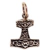 Windalf MJØLNER Small Thor's Hammer Pendant 1.9 cm Bronze, Fabric