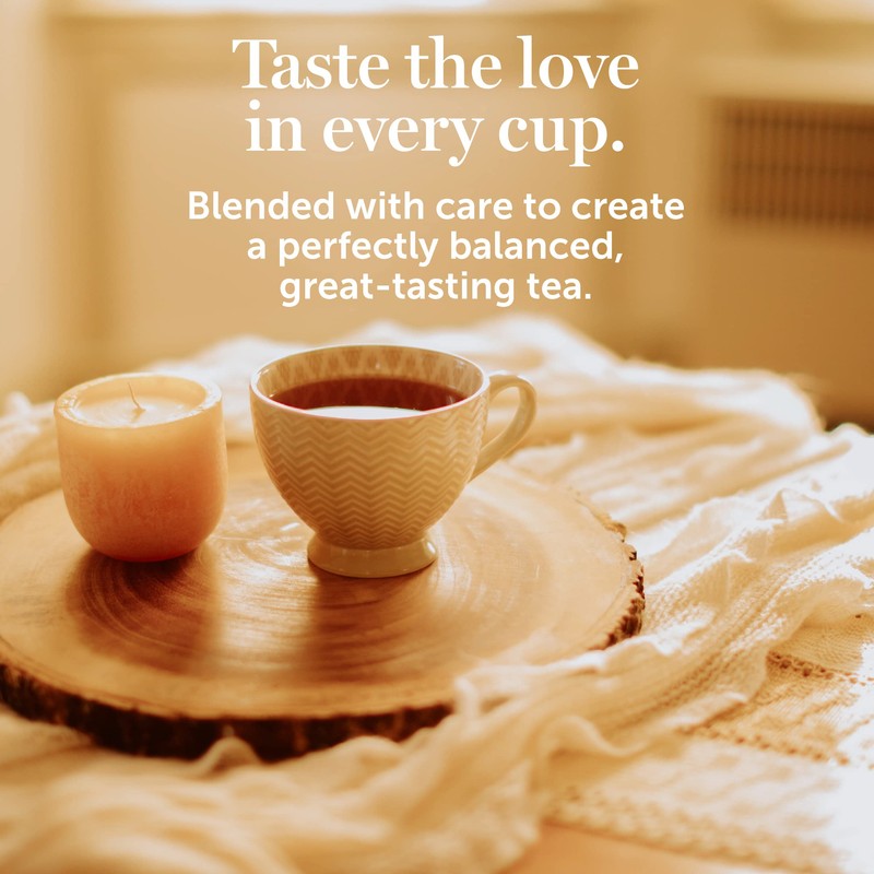 Red Rose Raspberry Herbal Tea Refreshing & Fruity Brewed Naturally