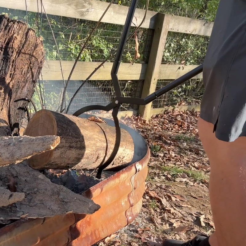 42" Fire Tongs Firewood Log Grabbers and Fire Poker Set,