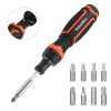 Valuemax 9-In-1 Multi Bit Ratcheting Screwdriver Phillips Slotted Torx Hex