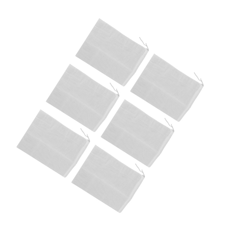 12Pcs Reusable Empty Tea Bags Drawstring Spice Cheesecloth Soup Bags