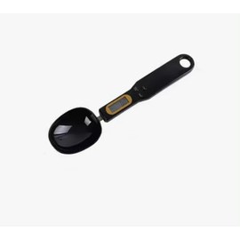 Digitale Waage mit hoher Präzision, 0,5 g - 500 g, elektronischer Messlöffel, Lebensmittelwaage Gramm, oz, gn, ct multifunktionale Handwaage mit LCD-Display und Tara-Funktion (schwarz)