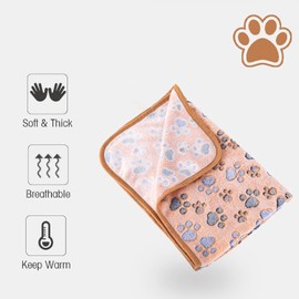 SUPERPAWS 16"x24" Guinea Pig Fleece Blankets 4 Pieces Waterproof & Washable Small Animal Cage Liners Sleep Mat Bedding Pad for Hamster Chinchilla Rabbit Hedgehog