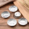 KDDOM 10 Pcs Stainless Steel Mini Tart/Pie Pans Reusable Tartlet