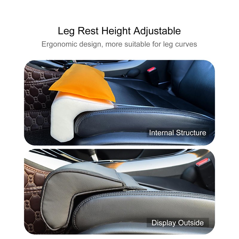 Sanbuildrro Car Leg Extender Leg Support Cushion for Car Driver