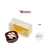 Clear Candy Box with Gold Bottom Insert for 2 Candies