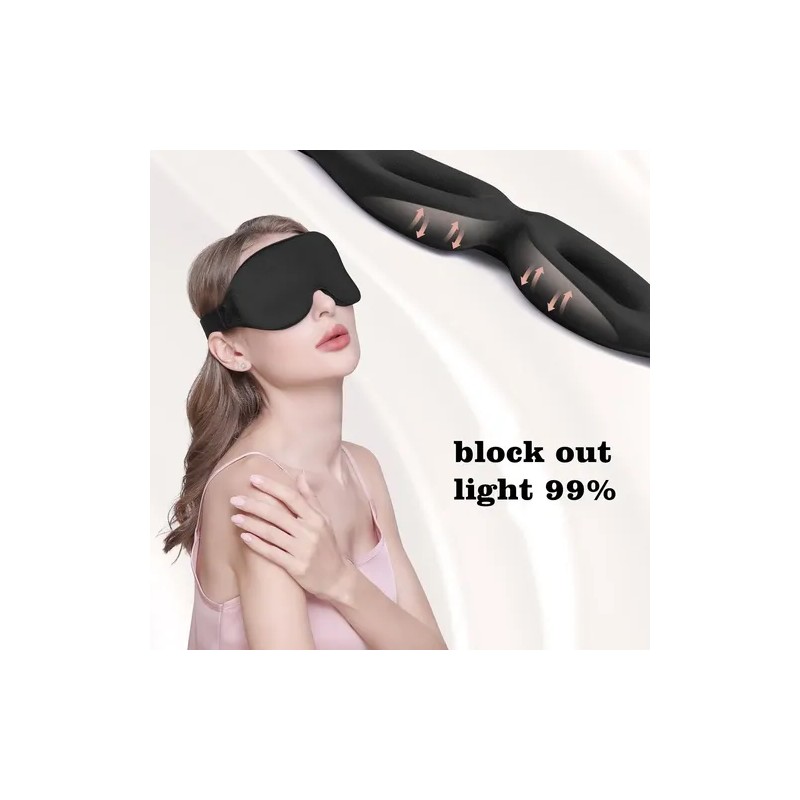 2 Gafas Para Dormir 3d, Transpirables Y Ajustables