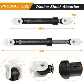 8182703 Washer Shock Absorber Replacement Compatible with Whirlpool, May-tag, Kenmore/Sears, Kitchen Aid Washing Machine Replaces 8181646 AP3868181 PS989596 PS11745030-4 Pack