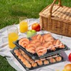 5 Pack Catering Trays with Lids Party Platters Dessert Bread