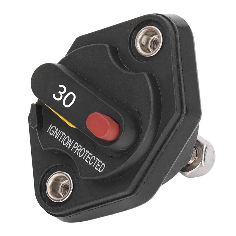 Circuit Breaker Fuse Overcurrent Protector Waterproof with Manual Reset Button