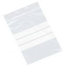 200 Large 6 x 9" / 150 x 225mm Clear Plastic Polythene Resealable Gripseal Bags With Write On Panels - Grip Press Seal Lock Packing Packaging Storage Pouches White Labelling Strips