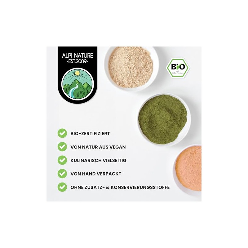 Alpi Nature Baobab Powder Organic 100 g, Ground Baobab Fruit,