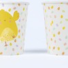 evelay 8pcs Easter Chick Paper Cups 270ml for Kids Party