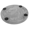 MyGift 11-inch Classic Cement Gray Round Vanity Tray