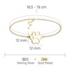 Sofia Milani - Women's Bracelet 925 Silver - Gold Plated