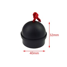 Zelerdo 9 Pack Rubber Pool Billiard Cue Chalk Holders with Cord, 3 Colors