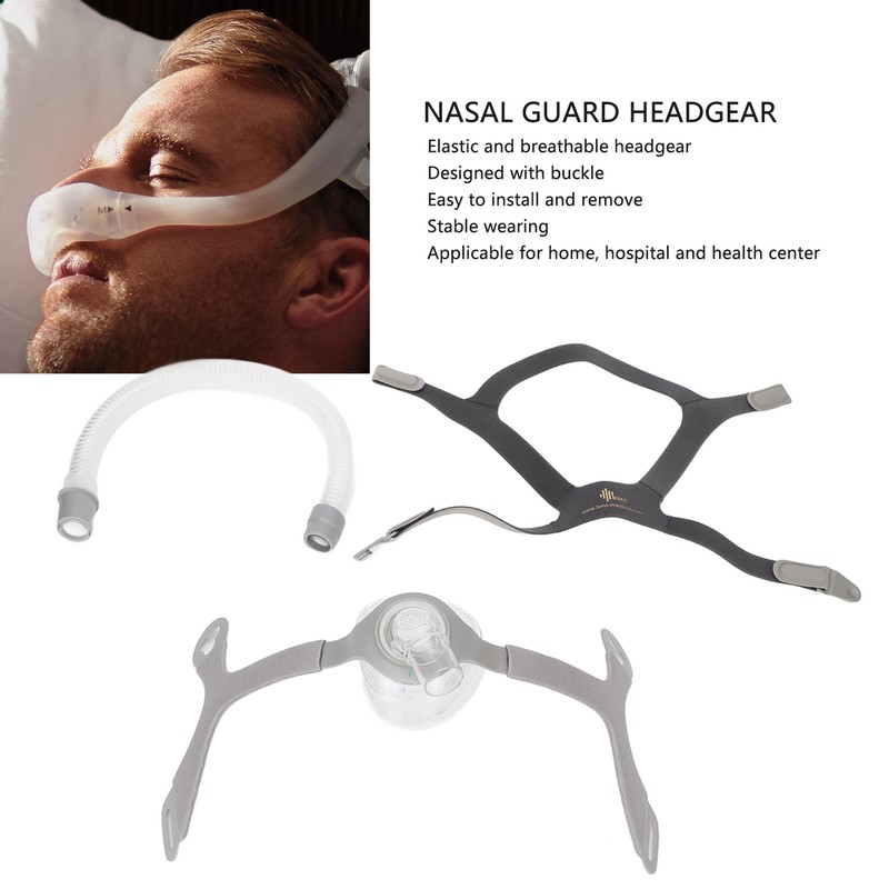 Nasal Guard Replacement Nose Cover with Hose Headgear Breathing Machine