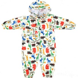 Toddler Rain Suit Baby Rain Suit with Hood Waterproof Coverall One Piece Rain Suit Kids(1-7 Years)