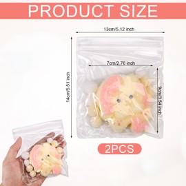 2pcs Pony Squeeze Toy, Cute Squishy Toys Pony Novelty Fidget Sensory Toys Kawaii Squishies for Kids Teenagers Adults Holiday Birthday Gift Home Office Relaxing (Plush Style)