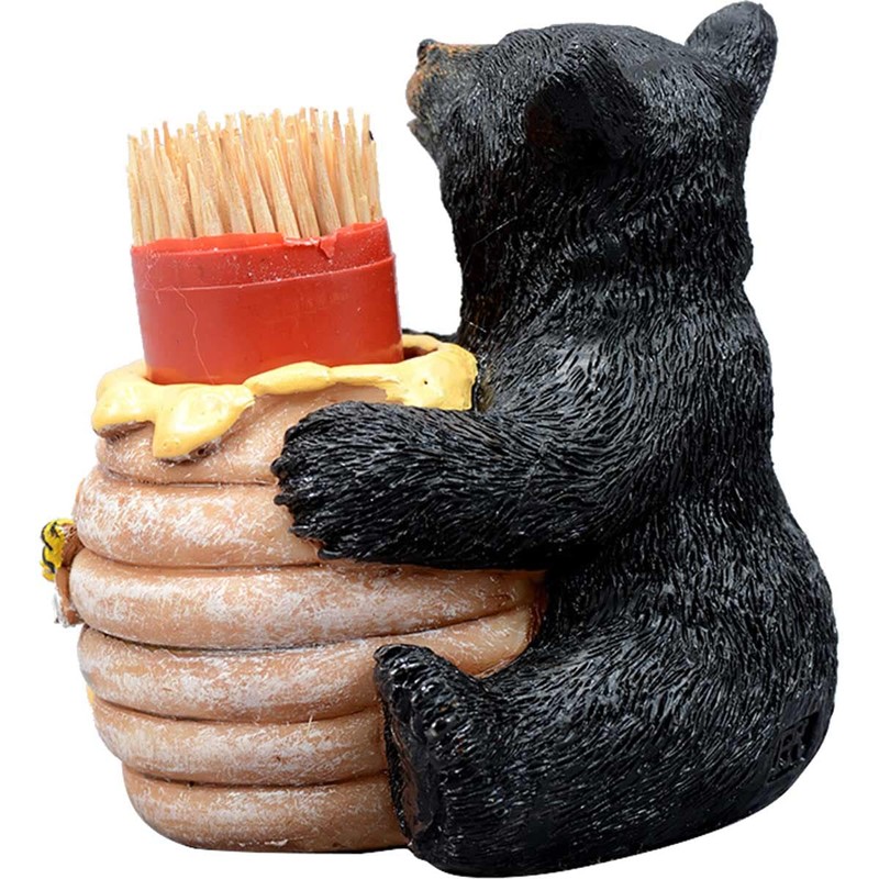 BLACK FOREST DECOR Honey Bear Toothpick Holder