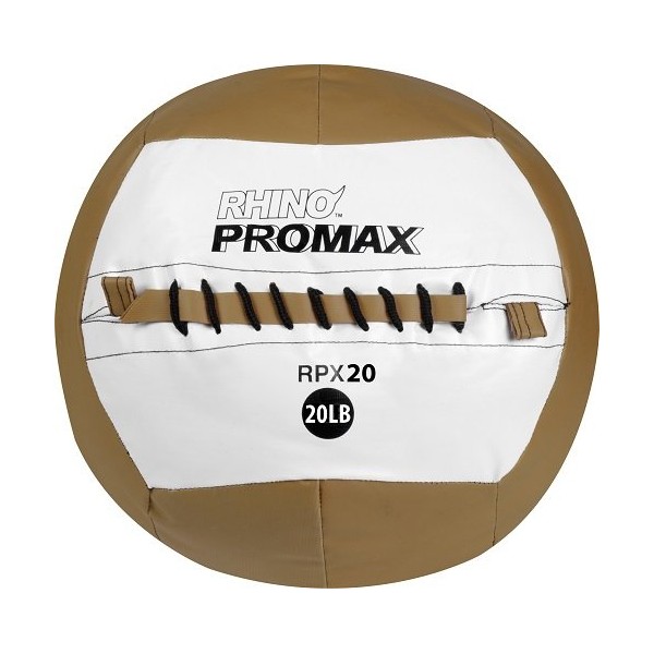 Champion Sports RPX20 Rhino Promax Slam Balls, 20 lb, Soft Shell with Non-Slip Grip, Medicine Wall Exercise Ball for Weightlifting, Plyometrics, Cross Training, & Home Gym Fitness
