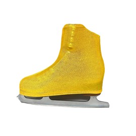 Kami-So Metallic Figure Skating Boot Covers | Ice Hockey Skates Protection Against Scratches, Scuffs, and Dirt | Durable Skate Shoe Cover | Ice Skating Accessories | Metalic Gold - Child Size