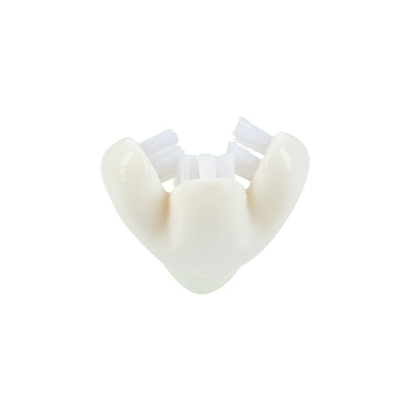 Nuby Cepillo Dental para Bebés con 3 Cabezas, Cerdas Suaves,
