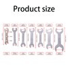 Biqing 7PCS Double End Spanner Ultra Thin Wrench Set, 2mm