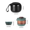 Mini Travel Ceramic Tea Pot Set Chinese Kung Fu Teapot,
