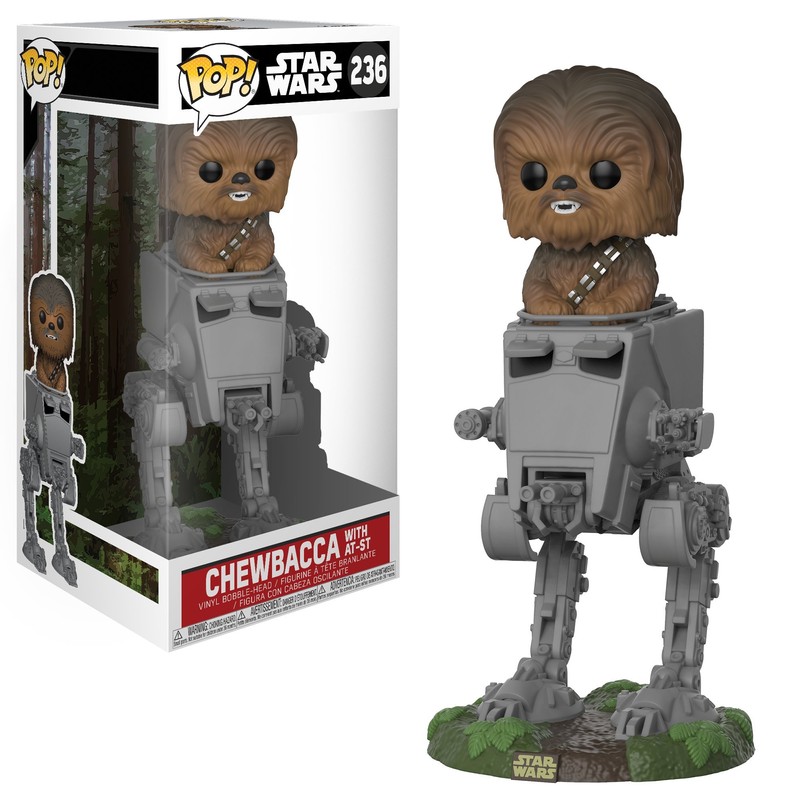 Funko POP! Deluxe: Star Wars - Chewbacca in at-ST Collectible