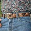 DANIEL'S ARTPLANET Western Belt for Men and Women Full Grain