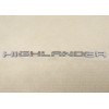 Toyota OEM Silver Rear HIGHLANDER Letter Emblem Badge Fit 2020-2022