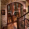 Newrays Antique Wood Wine Barrel Wall Sconce Lighting Fixture Up