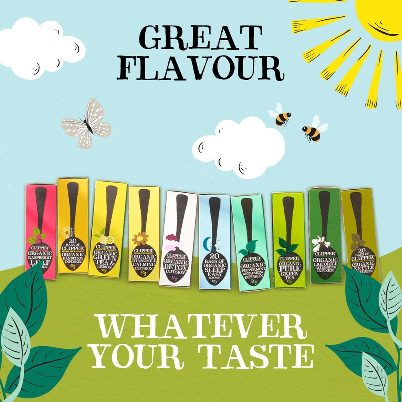 Clipper Organic Infusion Peppermint 20 Tea Bags (Pack of 6)