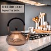 SECHUDO Classic Pure Copper Teapot without Coating, 44oz Tea Kettle