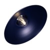 Industrial Retro Designed Matt Midnight Navy Blue Curved Metal Ceiling