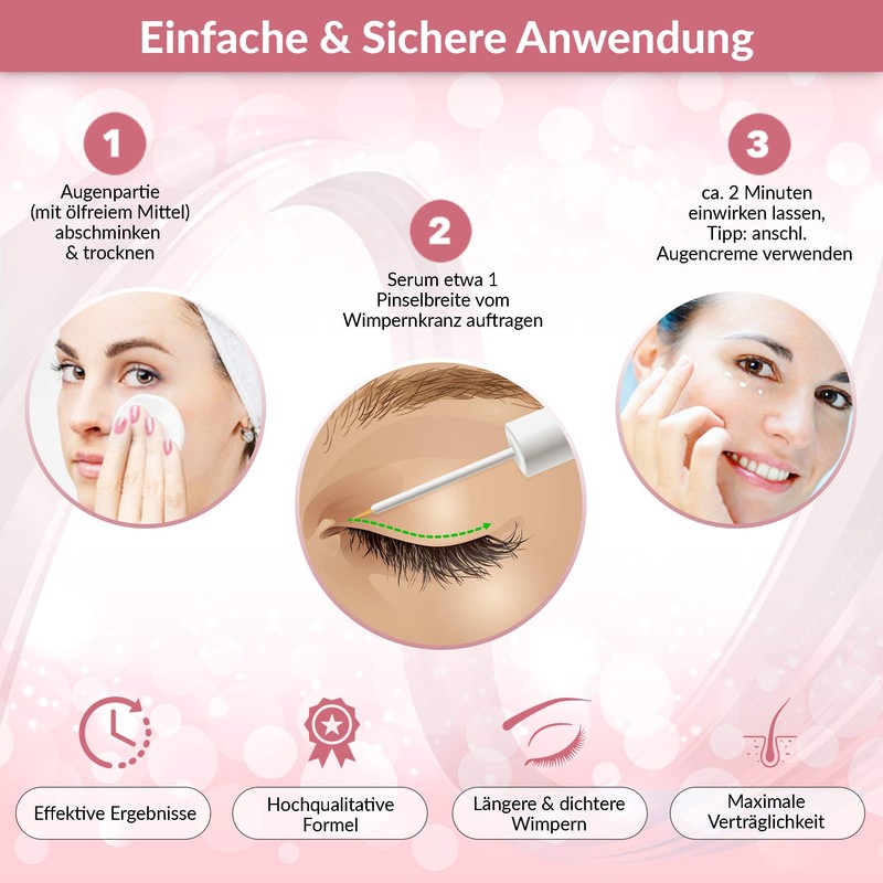 EYECATCHA Sensitive Eyelash Serum 3 ml - Vegan with Biotin