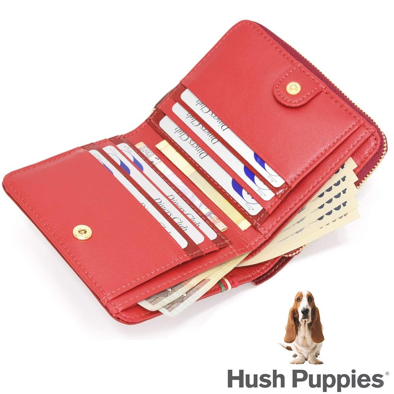 Hush Puppy HP2066 Wallet, Bifold Wallet, Coin Pocket, Round Zipper,