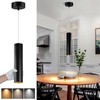Arcfox 10W Pendant Light, Adjustable Height Modern Cylinder LED Pendant