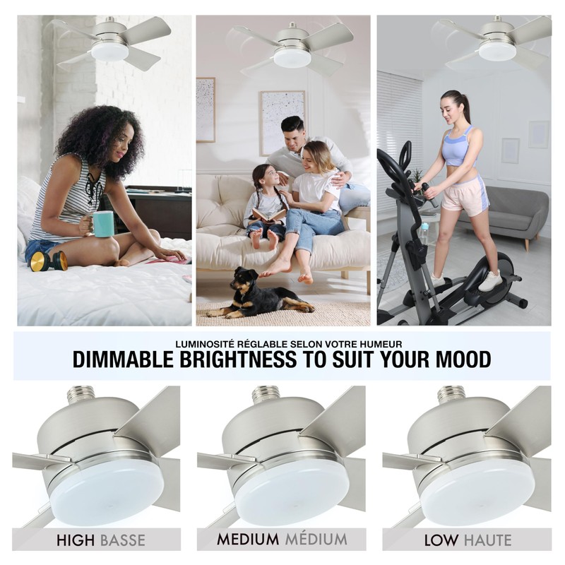 Bell+Howell Socket Breeze Cool Light Deluxe Silver – Ceiling Fans