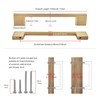 TUNNY 10 Pack Classic Cabinet Handles-3.8"/96mm Screw Spacing Champagne Bronze