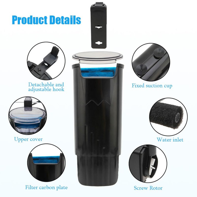 KINGYEENUO Aquarium Internal Filter, Aquarium Filter Fish Tank Filter for