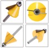 Gasea 3pcs 15/22.5/30 Degree Chamfer and Bevel Edging Forming Router