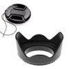 58mm Tulip Flower Lens Hood & 58mm Lens Cap Compatible