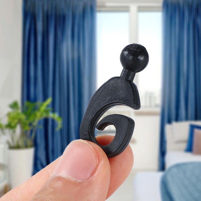 30pcs Gazebo Curtain Hooks, Plastic Shower Track Rings Multipurpose Accessories