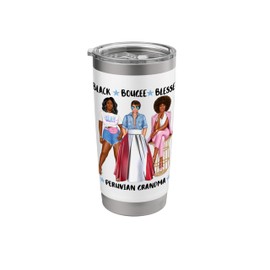 Peruvian Grandma From Peru Nan Nanny Patriotic Stainless Steel Insulated Tumbler