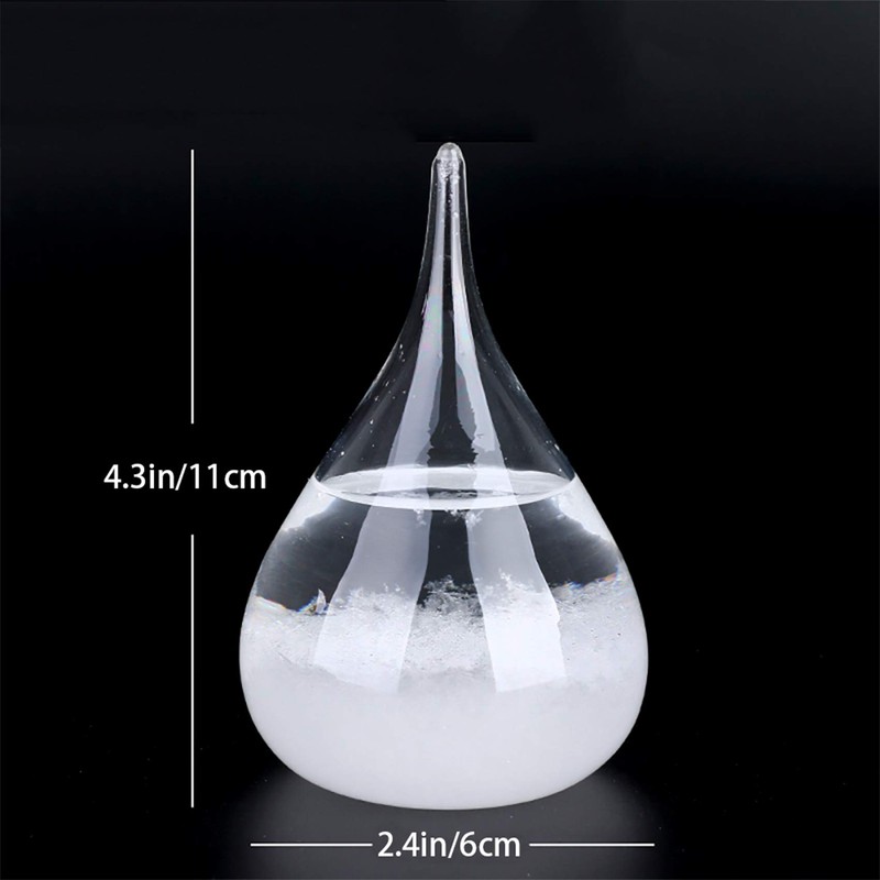 Enkrio Storm Glass Weather Predictor, Weather Station Weather Forecaster with